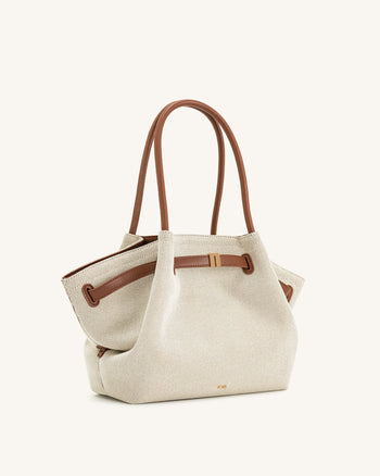 Hana Medium Tote Bag – Brauner Canvas
