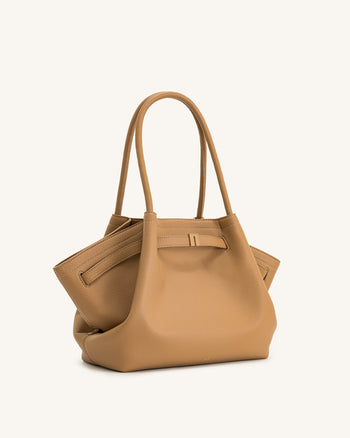Hana Medium Tote Bag – Latte-Farbe