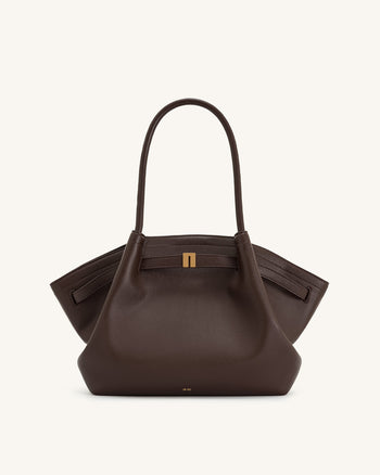 Hana Medium Tote Bag – Dunkelbraun