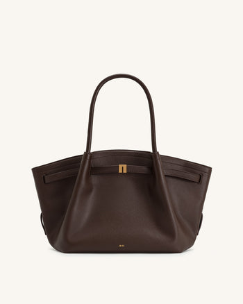 Hana Medium Tote Bag – Dunkelbraun