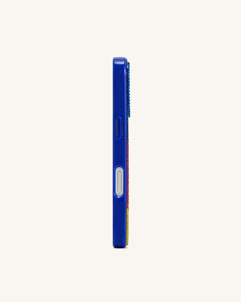 iPhone-Hülle mit Flammenmuster – Mehrfarbig Blau