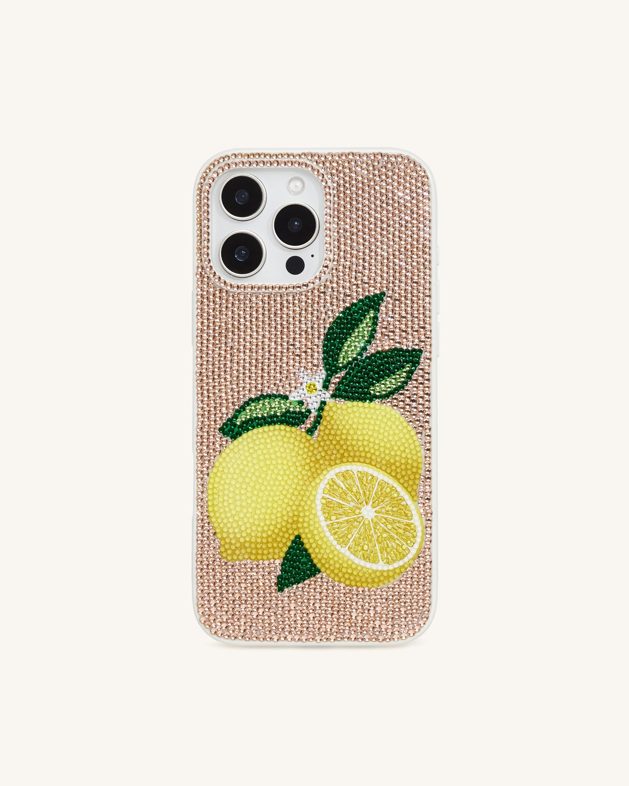 Lemon Kunstkristall Handyhülle - Gold