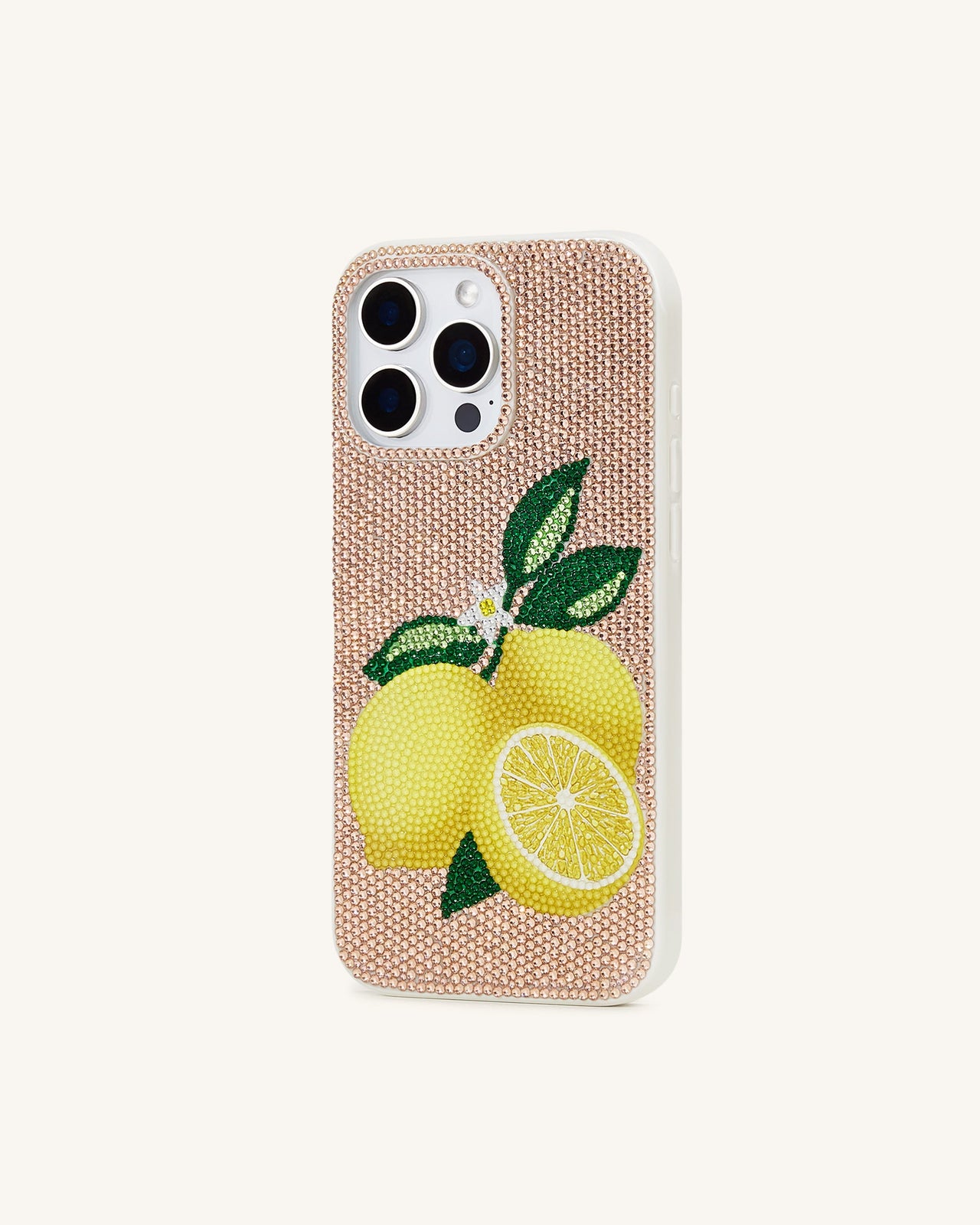 Lemon Kunstkristall Handyhülle - Gold