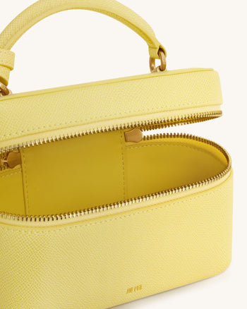 Cleo Henkeltasche in Box-Form - Gelb