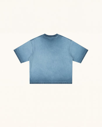 The Angelic Dripping Crystal Wings T-Shirt – Acid Blue