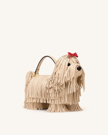 Coco Zottelhund-förmige Henkeltasche - Apricot
