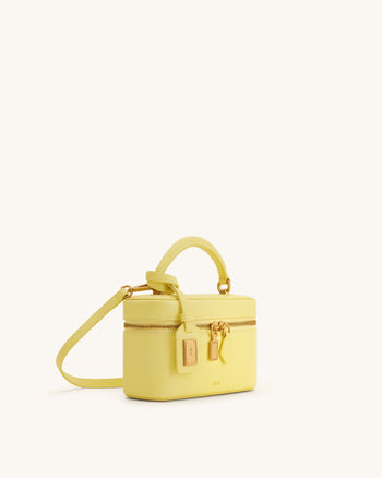 Cleo Henkeltasche in Box-Form - Gelb
