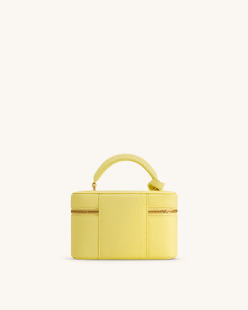 Cleo Henkeltasche in Box-Form - Gelb
