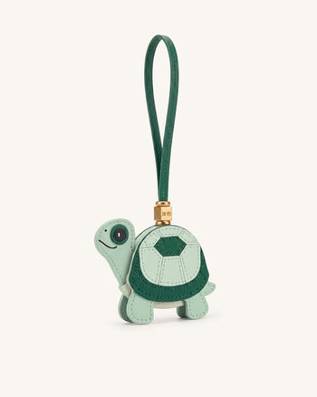 Kleiner Schildkröten-Taschenanhänger - Grün