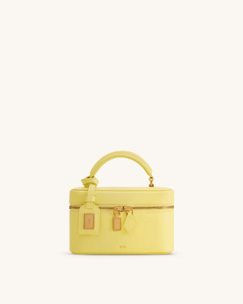 Cleo Henkeltasche in Box-Form - Gelb