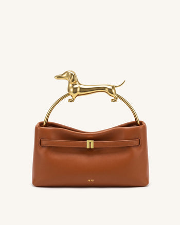 Maeve Dackel-Henkeltasche – Cognac