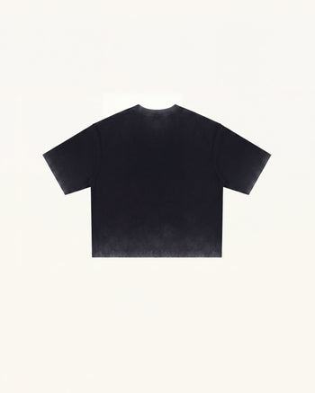 The Crystal Strawberry Grafik-T-Shirt - Verwaschenes Schwarz