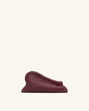 Harlee Gewebte Clutch - Burgund