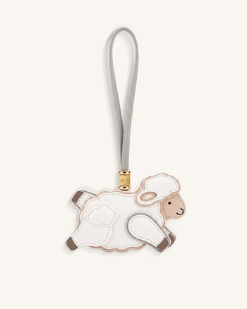 Kleiner Schaf-Taschenanhänger - Weiß