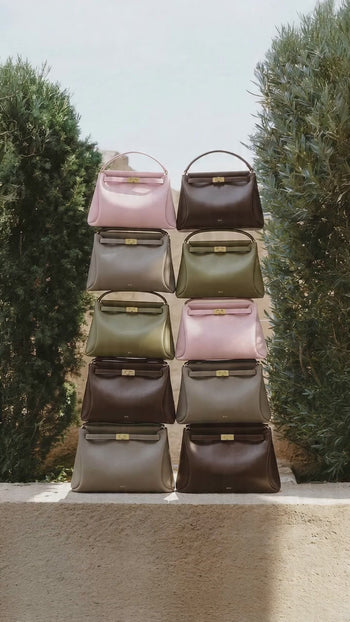 Carmen Henkeltasche - Taupe