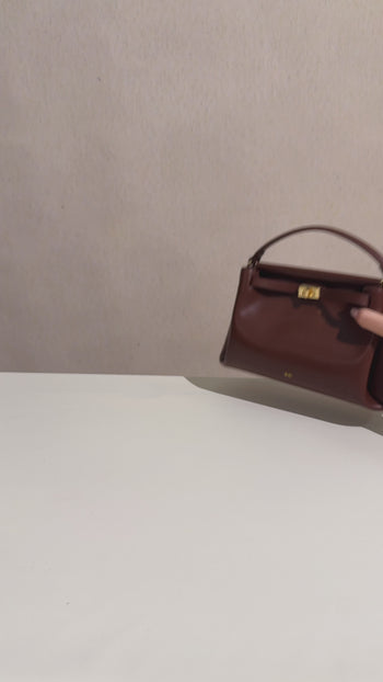 Carmen Handtasche mit Henkel – Apricot