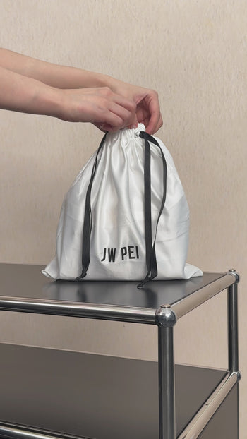 Elise Henkeltasche mit Krokoprägung - Weiß