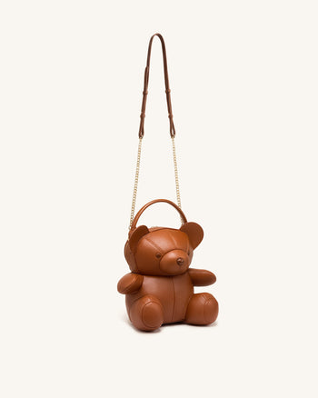 Teddy Bären-Umhängetasche - Braun