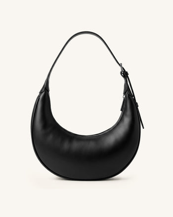 Althea Hobo-Tasche mit Nieten - Schwarz