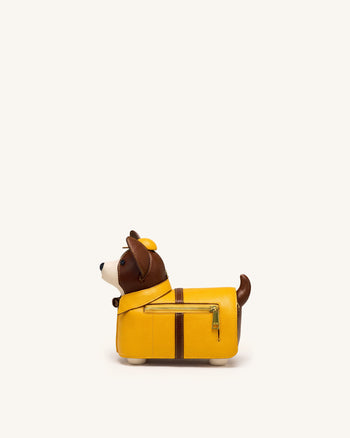 Corgi Regenmantel-Hunde-Umhängetasche – Gelb