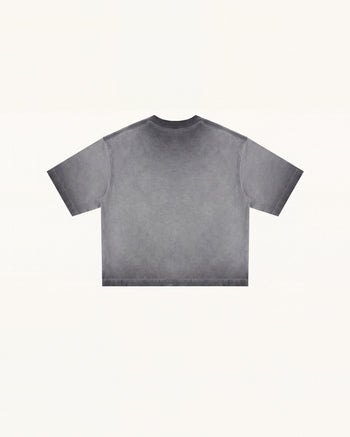 The Enchanted T-Shirt mit Strass-Rose – Gewaschenes Grau
