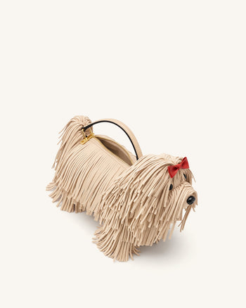 Coco Zottelhund-förmige Henkeltasche - Apricot