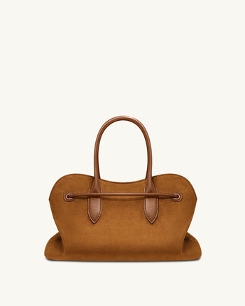 Adele Shopper mit Metall-Seilknoten - Karamellbraun