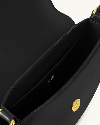 Diana Ringklappen-Satteltasche - Schwarz