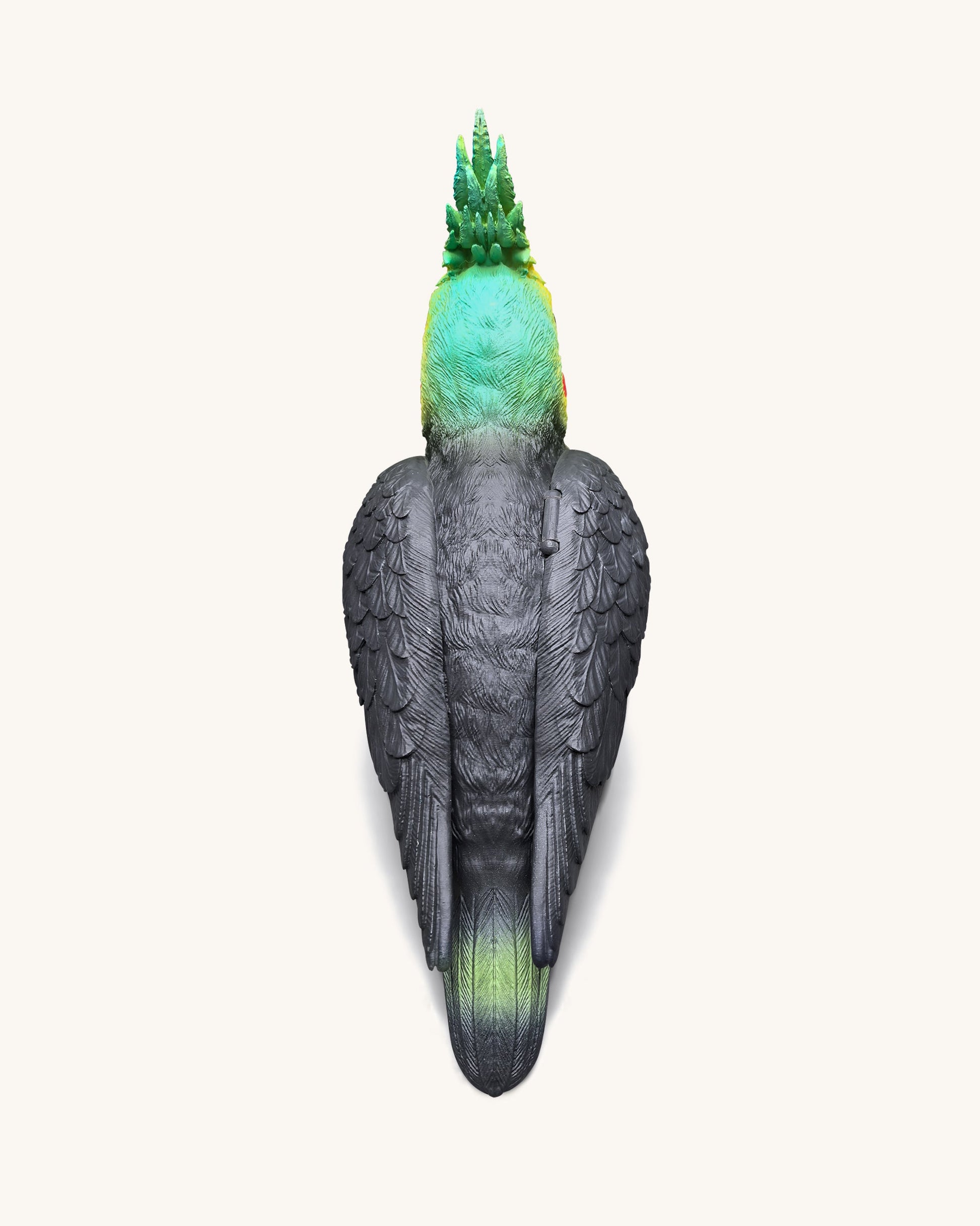 Gray Cockatiel Clutch Bag - Multicolor