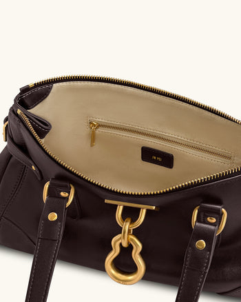 Yvette Verlängerte Tragetasche - Dunkelbraun