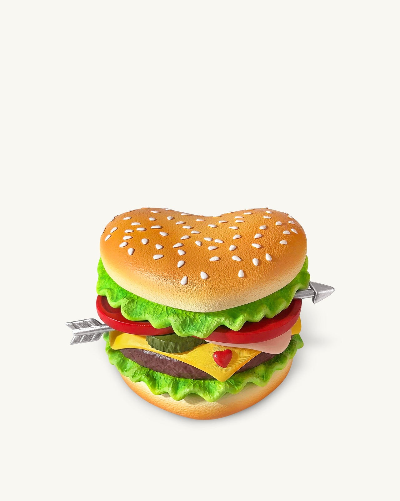 Herz-Burger Neuheit Clutch-Tasche - Mehrfarbig