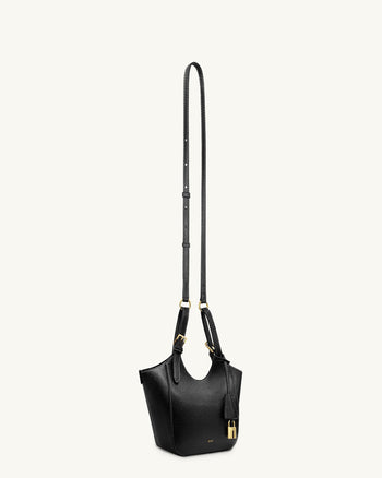 Ines Vorhängeschloss Shopper - Schwarz