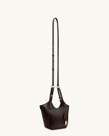 Ines Vorhängeschloss Shopper - Dunkelbraun