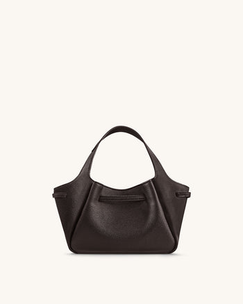 Mabel Weiche Tote Bag mit Schleife - Dunkelbraun