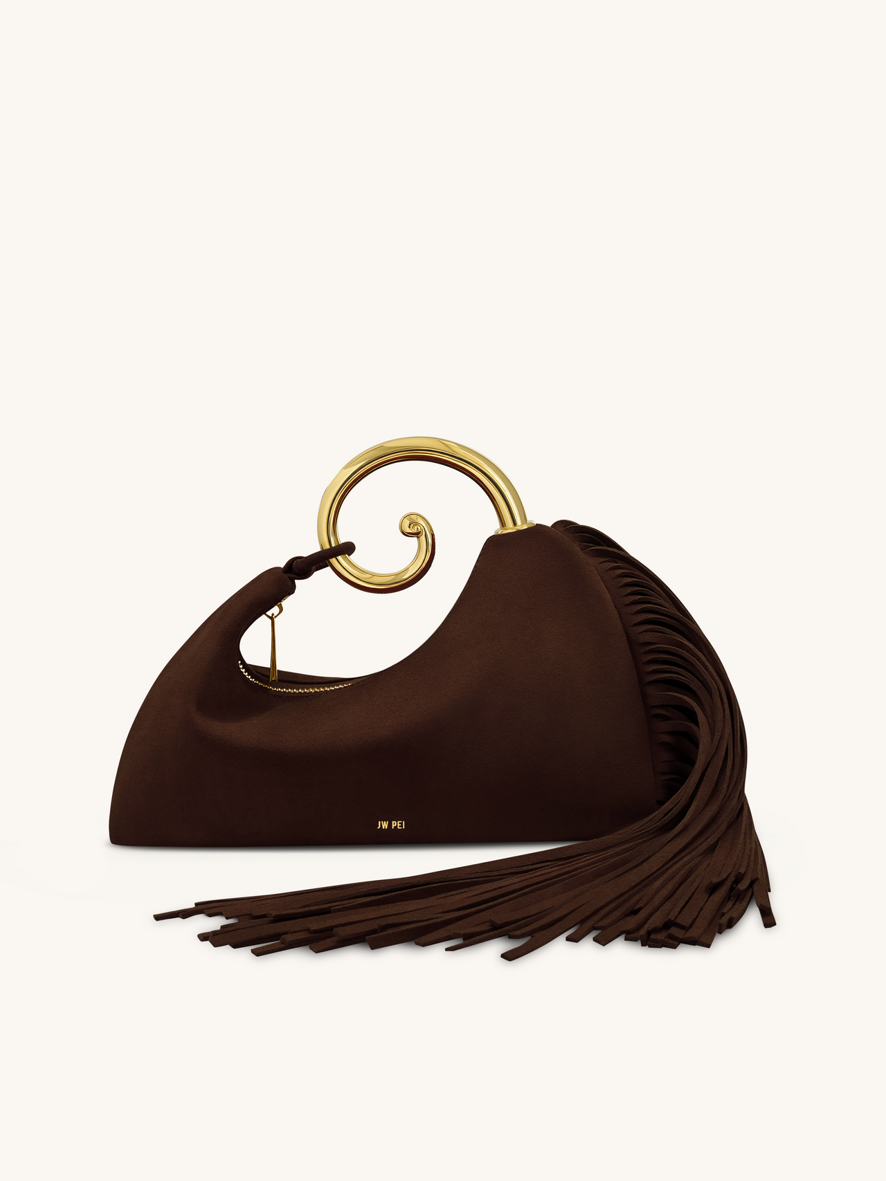 Nell Fransen Hardware Top Handle Tasche - Dunkelbraun