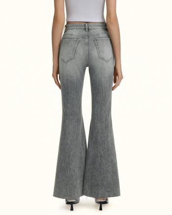 Pearl Boogie Child Jeans mit Fransen und Schleifen-Akzent - Smoke and Mirrors