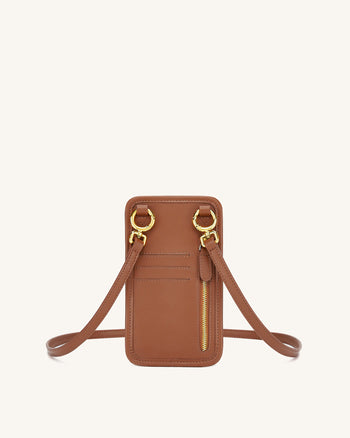 Aylin Canvas Handytasche -Braun