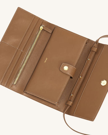 FEI Klappe Brieftasche - Braun