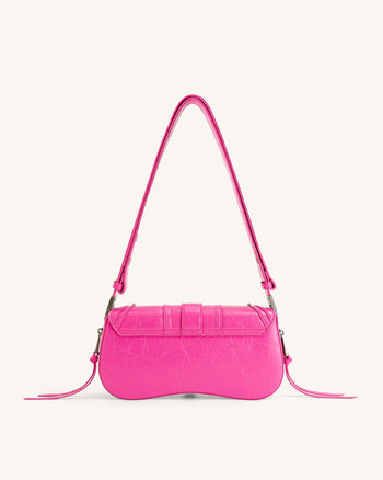 JW PEI Damen Joy Crushed Umhängetasche - Leuchtendes Pink