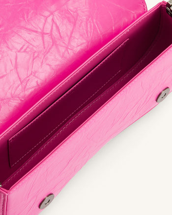 JW PEI Damen Joy Crushed Umhängetasche - Leuchtendes Pink