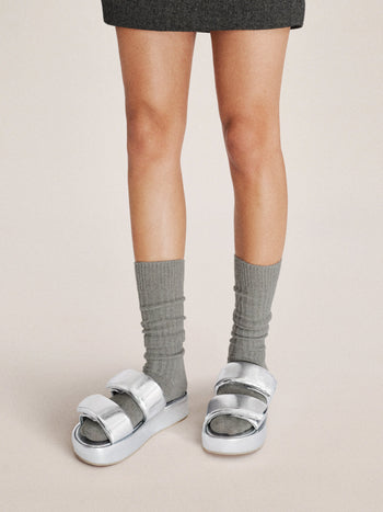 Lexi Metallische Sandale - Silber
