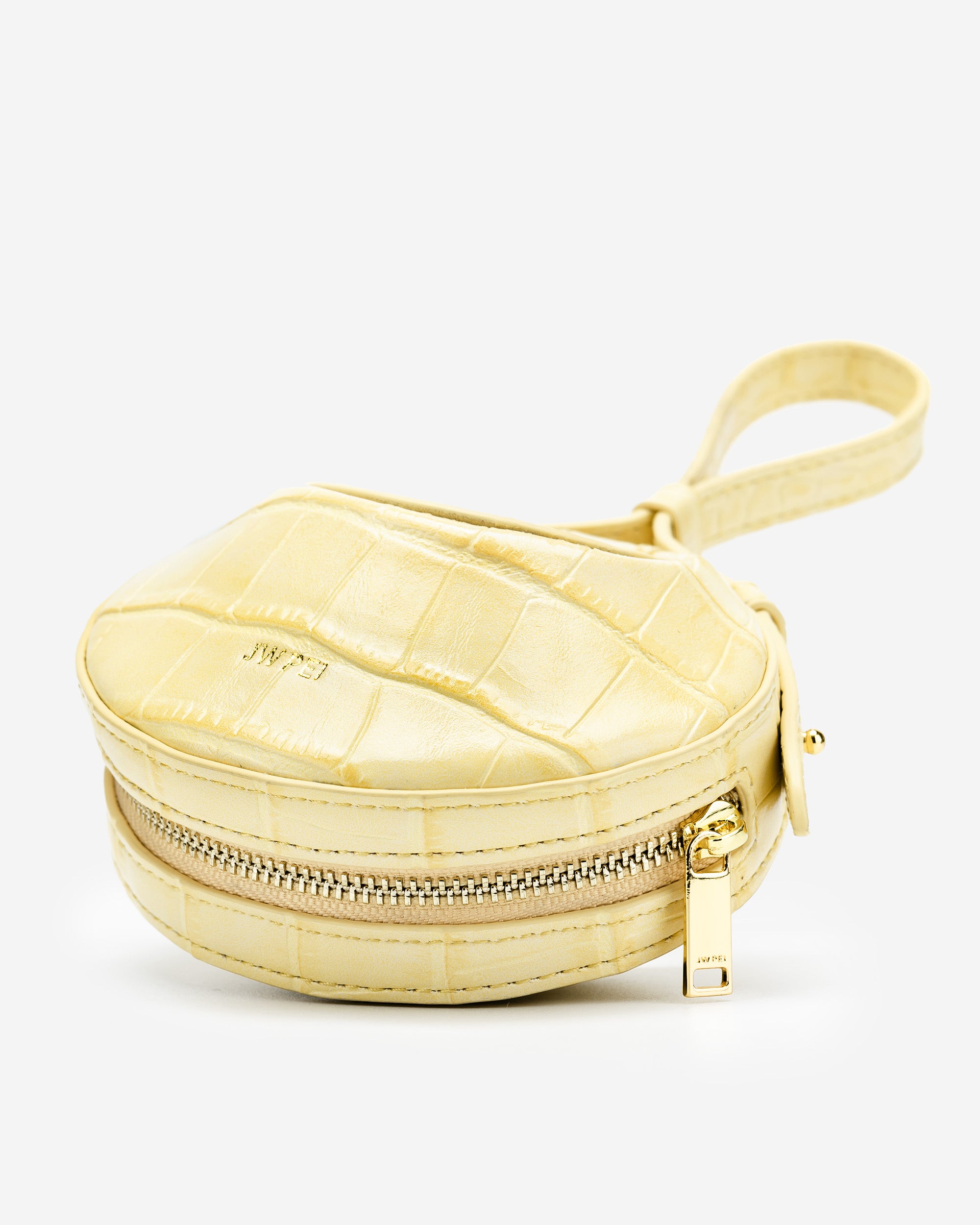 Rantan Super Mini-Tasche - Krokodilprägung in Hellgelb