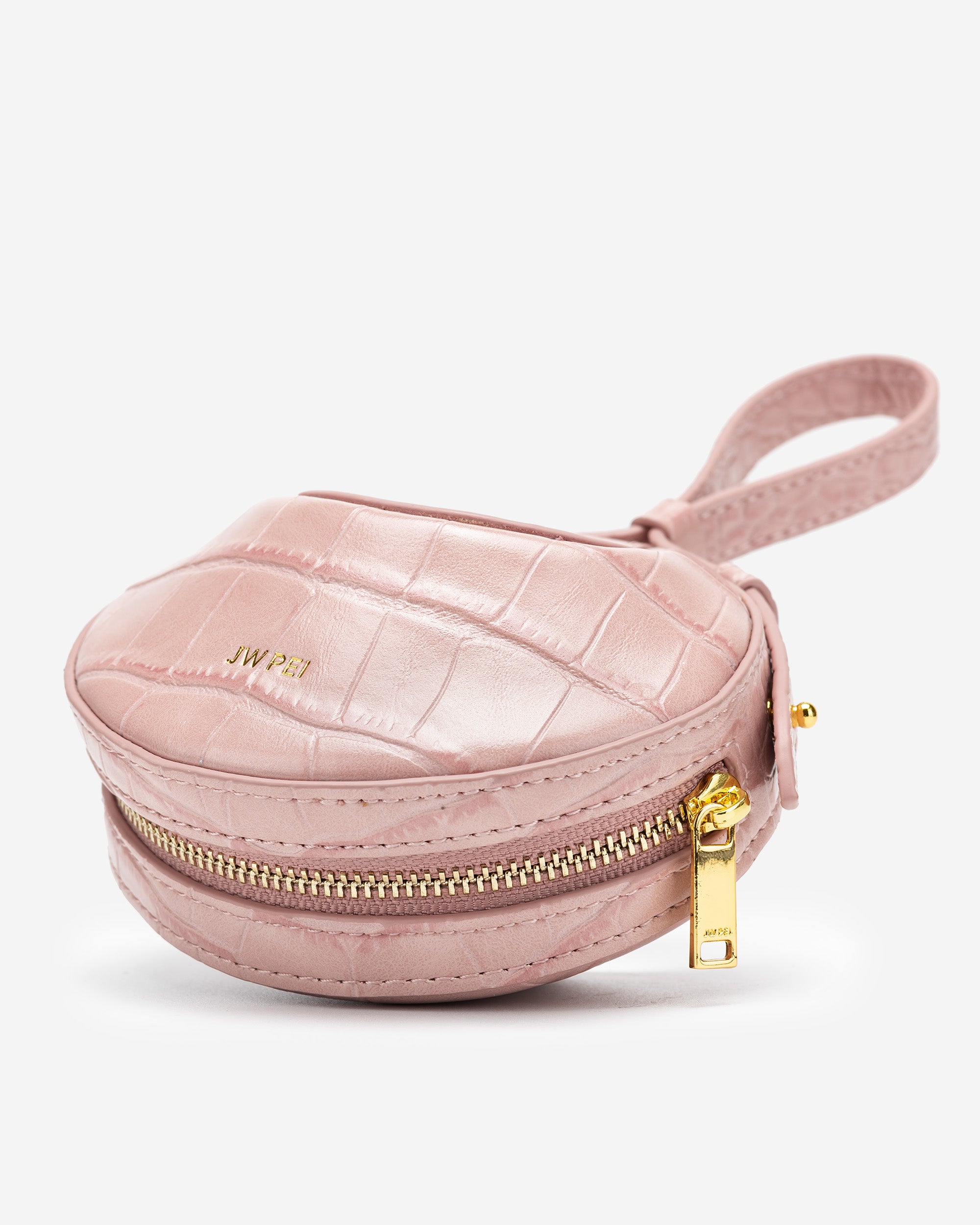 Rantan Super-Mini-Tasche - Krokodilprägung in Rosa