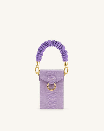 Scrunchie Taschenkette - lila