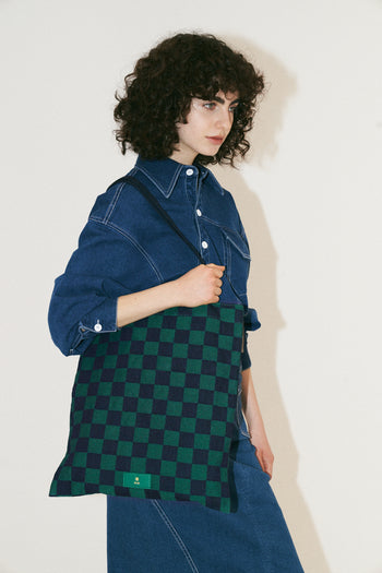 Rayna Stoff-Tragetasche - Dschungelgrün