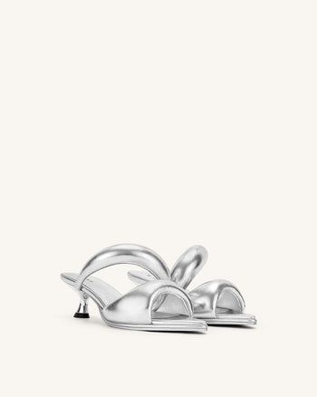 JW PEI Damen Sara Pantolette - Silber