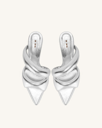 JW PEI Damen Sara Pantolette - Silber