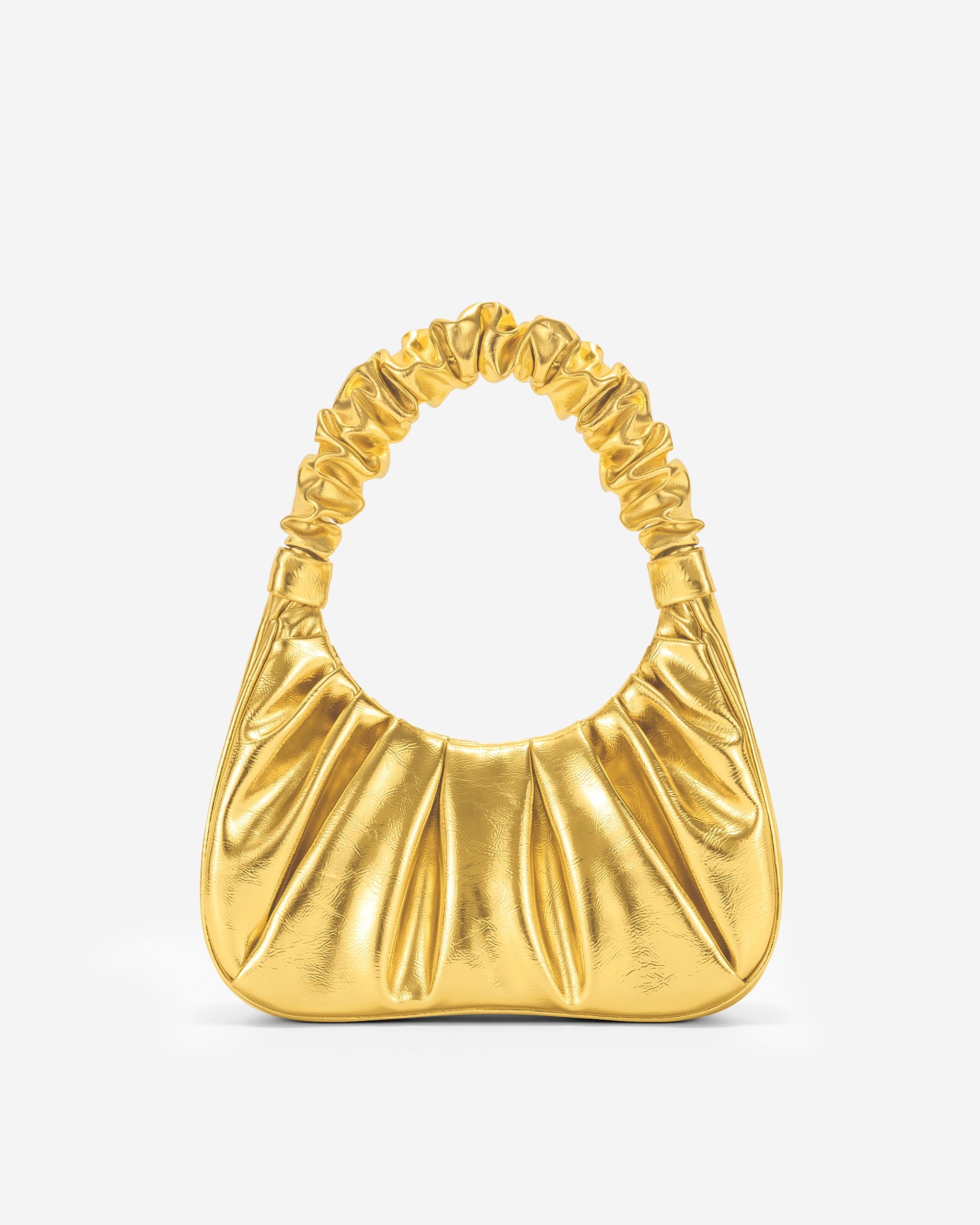 JW PEI Damen Gabbi Metallic geraffte Hobo Handtasche - Gold