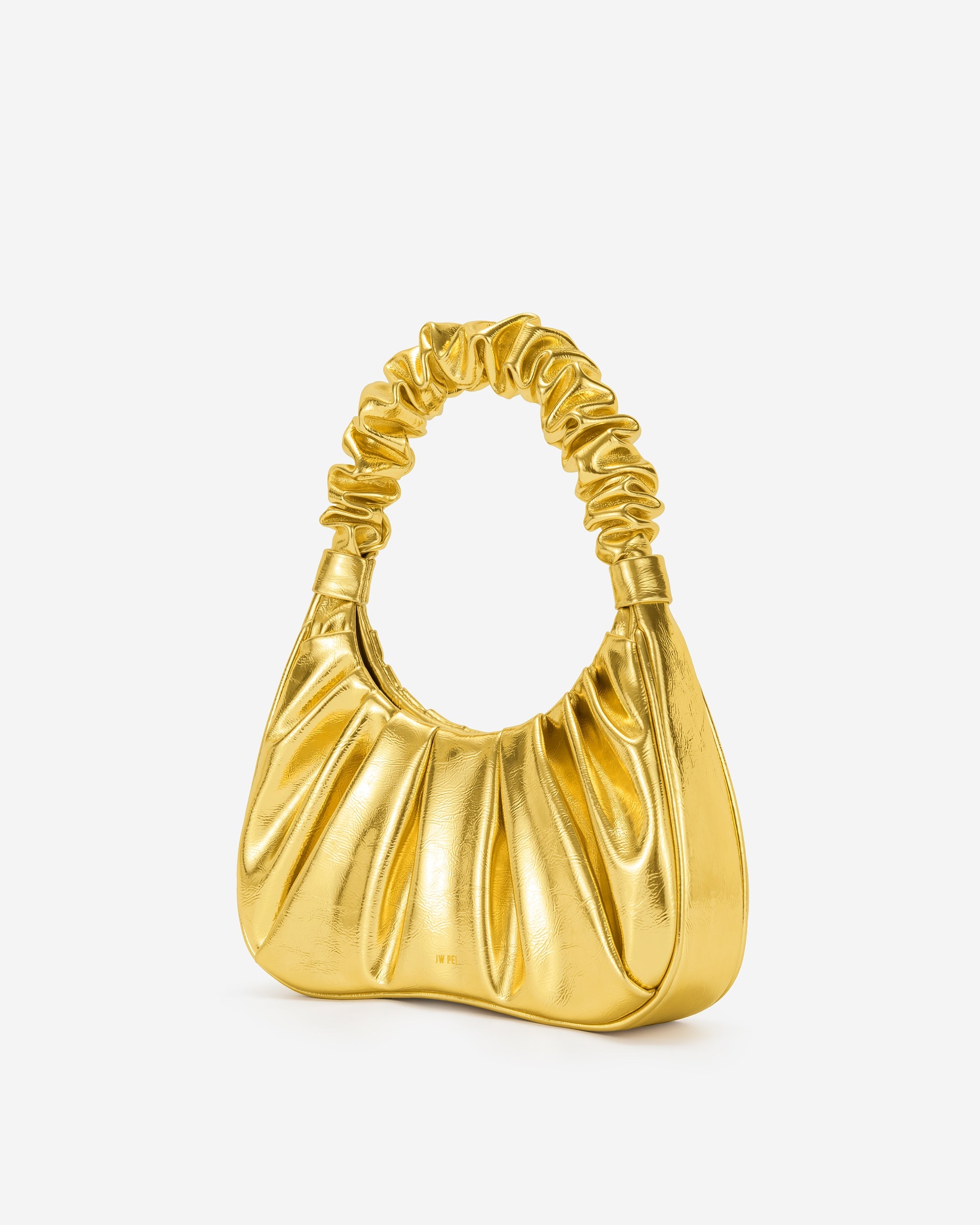JW PEI Damen Gabbi Metallic geraffte Hobo Handtasche - Gold