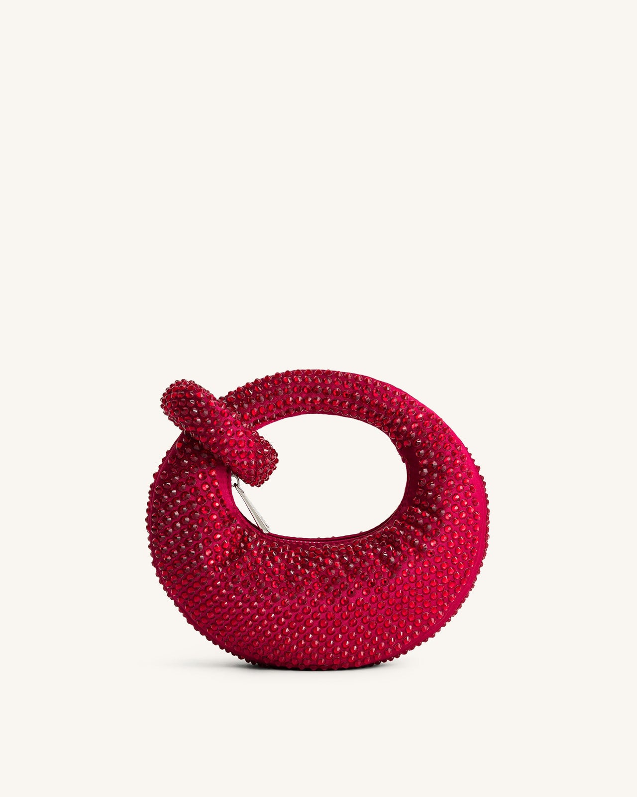Abakus Künstliche Kristall Mini-Handtasche mit Obergriff - Rot